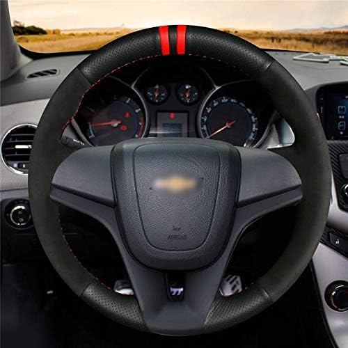 Black Leather Car Steering Wheel Cover for Chevrolet Cruze 2009-2014 Aveo 2011-2014 Orlando 2010-2015 Holden