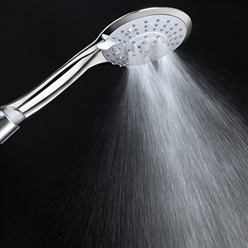 Shower Head, YAWALL Handheld Shower Head with High Pressure 5-Spray Adjustable hand Shower head at bathroom for Adults, Teens, Kids and pets with Long Stainless Steel Hose