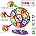 Frolk Magnetic Building Blocks Set - 123 Piece :Colorful Tiles, Educational Cards, Wheels .Educational Toy for Girls and Boys. Premium Gift for Kids.
