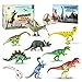 Dinosaur Toys [16 Items] For Boys Girls Of All Ages - Perfect Gift - Jurassic Age Park with T Rex, Raptor, Egg, Book, Stickers – all in this Play set (6” dinosaurs)