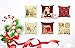 Dofilachy 6pcs Christmas Father Sonwflake Throw Pillow Cover Home Sofa Cushion Case Protectors 18x18 inches Without Core