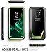 Poetic Galaxy S9 Plus Case, Guardian [Scratch Resistant Back] [360 Degree Protection] Full-Body Rugged Clear Hybrid Bumper Case with Built-in-Screen Protector for Samsung Galaxy S9 Plus Green