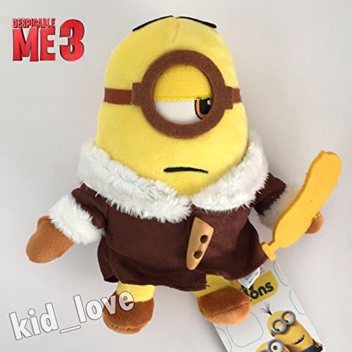 Despicable Me 3 Plush Minion Banana Stuart Soft Toy Stuffed Animal Doll Brown 7"