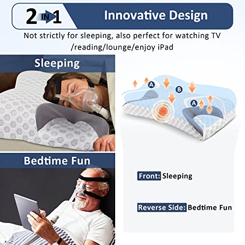 IKSTAR CPAP Pillow for Side Sleeper, Sleep Apnea Pillow for Sleeping