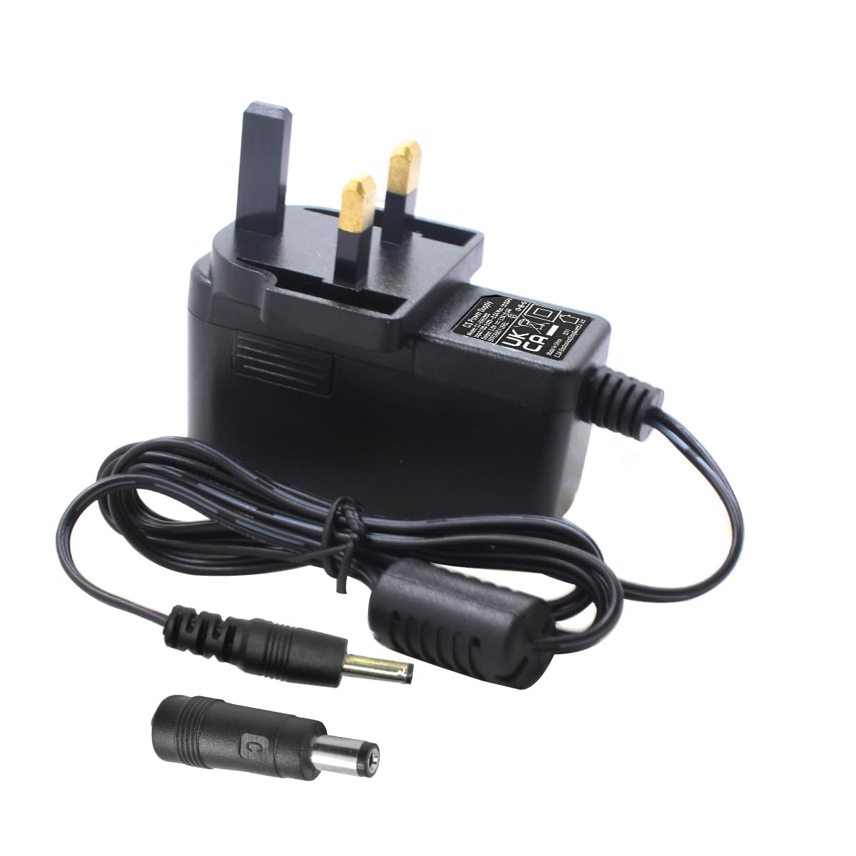 Security-01 AC to DC 5V 2A Power Adapter Supply, Plug 3.5mm x 1.35mm, with 5.5mm x 2.1mm Connector