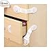MikiAyla 10pcs Child Safety Cloth Locks for Drawer Door, Cabinet, Oven, Cupboard, Toilet Seat | Multi-Purpose Use | No Drilling Needed | Super Strong 3M Adhesive
