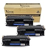 V4INK 3 Pack Compatible Replacement for 05A CE505A Toner Cartridge - Black for use in HP LaserJet P2035, P2035n, P2055dn series printers