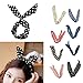 Voberry Pretty Cute 8pcs /lot Different Colors Rabbit Bunny Ear Girl Hair Headband Scarf DIY Wire Band Bow Head Wrap Assorted Colors by HP95(TM)