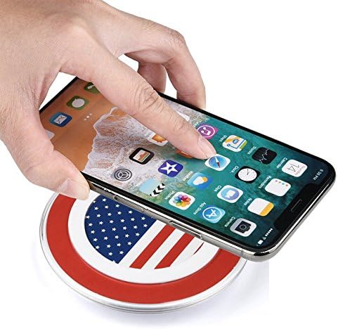 Foster Gadgets Qi Wireless Charger Pad for All Qi Enabled Phone and Smartphone: iPhone 8, 8 Plus, iPhone X, Charger for Samsung Galaxy