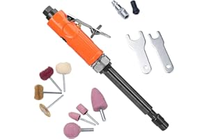 NuoDunco 1/4'' 1/8'' Extended Air Die Grinder Pneumatic Powerd Grinding Tool High Speed Engraving Tool
