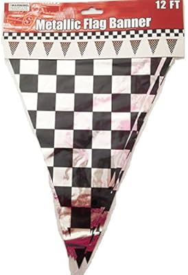 28-Piece Race Car Theme Kids Birthday Party Decoration Pack