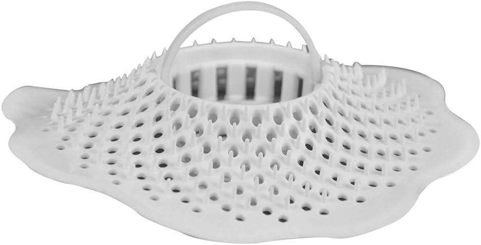 Danco Tub Drain Protector Hair Catcher | Strainer | Bathtub Drain Snake, Snare and Auger | Hair Drain Clog Prevention (10306), White: Home & Kitchen