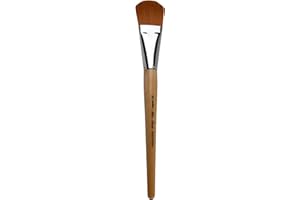 Silver Brush Limited 820330 Silver Jumbo Golden Taklon Filbert Brush, Large Murals, Easel Painters and Furniture, Size 30, Mid Length Handle