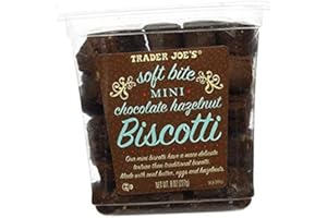 TRADER JOE'S2 Trader Joe`s Soft Bite Mini Chocolate Hazelnut Biscotti . pack