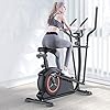 Crosstrainer Voor Thuis, Magnetische Ellipstrainer Met 8 Weerstandsniveaus, Met Verstelbare Handgreep En Zitting…
