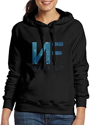 TianJunXinGuo Women's NF Wake UP Logo Sweatshirt Pullover Hooded Sweatshirt