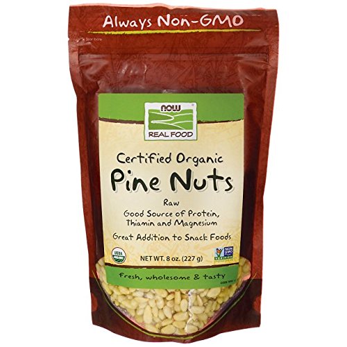 Now real food organic pine nuts, 8 oz