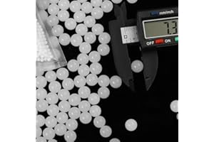 EMERBU Pro-Grade Hardest 7.3mm Milky Gel Ammo for Splat Gel Orby Ball Blaster Refill Ammo(1LB) About 50,000 Rounds - for Ages