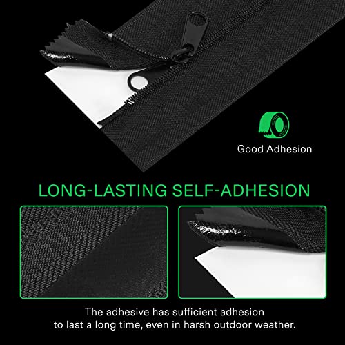 VIVOSUN Two Packs Heavy Duty Peel & Stick Zipper for Dust Barriers