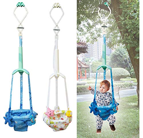 Prakal Bouncing Toys Walker Hanging Baby Seat Jumper Door Assistant Indoor Activity Swing Exercise Child Safety Baby Learning