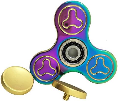 Houbuse Rainbow Spinner Fidget Toy High Speed Hand Spinner EDC Toy For Relieve Stress and Anxiety