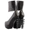 SHOW-STORY-Punk-Skull-Print-Zipper-Ankle-Cuff-Hidden-Platform-Bone-Heel-Club-PupmsLF80667
