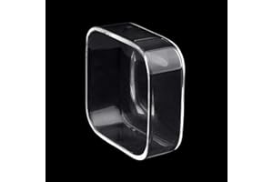 WEAVERBIRD Aquarium Shrimp Feeder Dish Fish Tank Feeding Bowls Glass Square Clear Dish Tray Plate