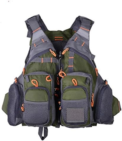 HzDirect Fly Fishing Vest Safety Life Jacket Breathable Mesh Fishing Backpack for Men Women Swimming Sailing Boating Kayak Floating