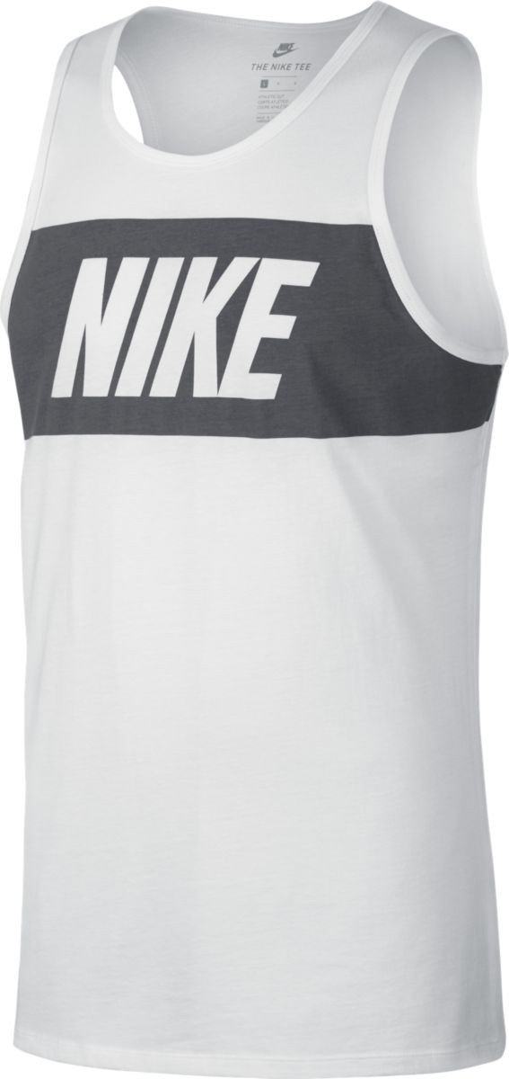 Nike M Nsw Tee Drptl Av15 Tee for Man, White (White/Dark Grey), L