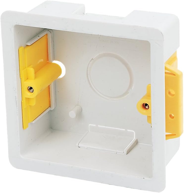 Pack of 10 x Appleby SB619 1 Gang 35mm Dry Lining Wall Electrical Back Boxes, White