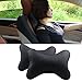 BOSONER Car Neck Pillow, Driving Comfortable and Breathable Auto Head Rest Cushion Relax Support Headrest Comfortable Soft Pillows Car Protect Neck&Vertebra in Travel/Office/Home/car (2 pcs Black)