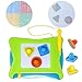 JOYIN 2 Magnetic Drawing Boards with Multi-Colors Drawing Screens Erasable Magna Doodle Board for Toddler Kids Writing, Sketching, Travel Size Gaming Pad, Educational Learning