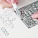 Metal Drawing Templates,JoyTong Digital Stainless Steel Multifunctional Planner Stencils with 60 Apertures