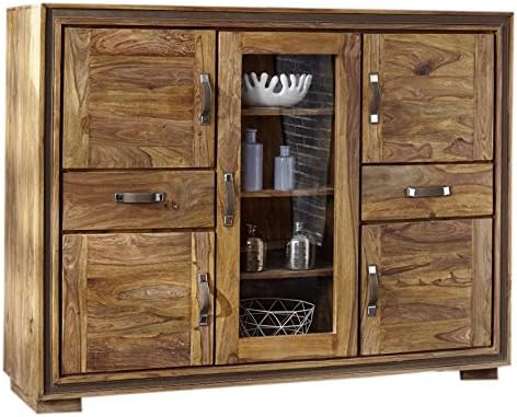 Wolf Mobel Shan Lager Highboard Holz Shina 165x45x126 Cm Amazon De Kuche Haushalt