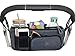 Stroller Organizer with Cup Holder that keeps Drink Level on Any Handle Angle! Unique Collapsible Design & Rigid Top Means it Wont Sag & Lose Shape like other Baby Organizer Stroller Caddy Accessories