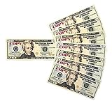  GoodOffer 20 Dollars Play Money - Realistic Prop Money 100 pcs. - Total of $2,000 Copy Money with Two Sides for Pranks, Games, Monopoly - Educational Play Money for Kids - Prop Twenty Dollar Bills 