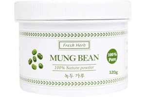 Sinsunherb Korean Mung Bean Powder | 120g | 1 Container, 100% Pure Natural Resource for Health & Beauty, 녹두