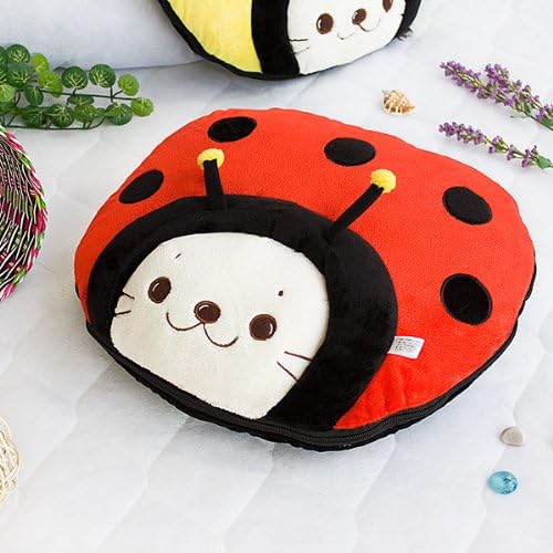 [Ladybug Red] Blanket Pillow Cushion/Travel Pillow Blanket (39.4 by 59.1 inches)