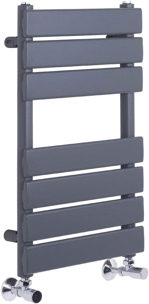 Bathroom Flat Panel Sand Grey 100 w Electric Heated Warming Towel Rail