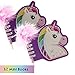 Favonir™ Unicorn Stationary Party Souvenirs Favors 36 Gift Pack – 12 Mini Notebooks – 12 Feather Pens – 12 Stampers – Kids Birthday Party Supplies Bulk Set - Ideal As Party Favor, Reward Prizes, carnival And Events