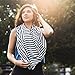 Carseat Cover | Carseat Canopy & Nursing Cover, 5 in 1 Baby Cover, Stretchy & Ultra Soft Nursing and Breastfeeding Cover for Boys & Girls, Stroller Cover for Babies by Matimati Baby (Classic Stripe)