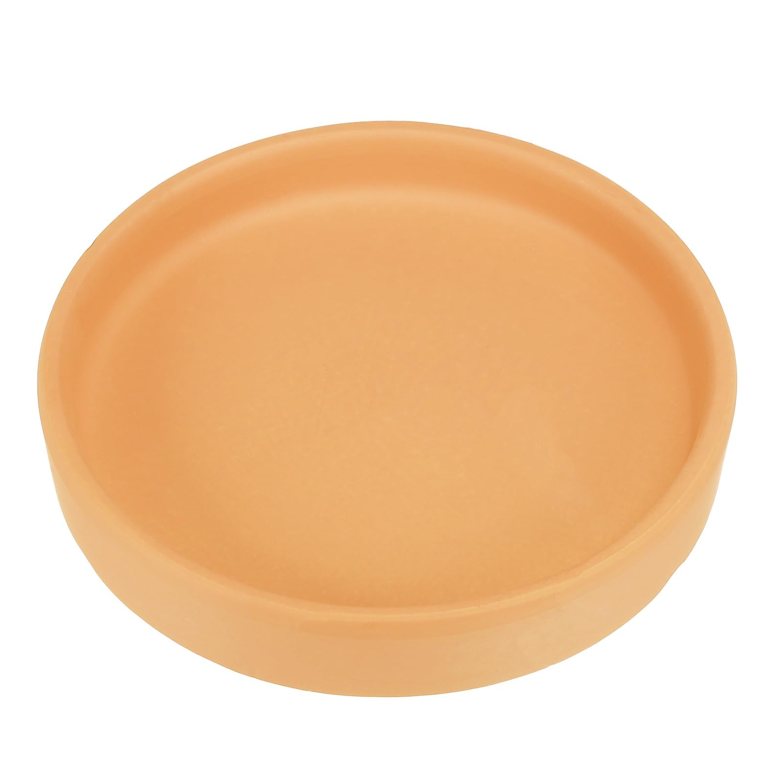 PATIKIL 4.5 Inch Round Ceramic Plant Saucer, Plant Saucer Tray Flower Planter Drip Tray for Indoors Outdoors Patio Balcony, Terracotta