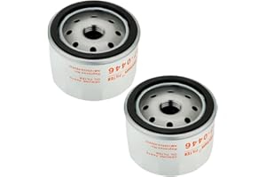 Harbot 492932 Oil Filter for Brigs and Straton 492932S 696854 695396 John Deere AM125424 GY20577 LG492932S Kawasaki 49065-7007 49065-0721 (Pack of 2)