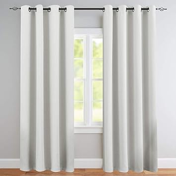 Amazon Com Window Curtains Light Reducing 84 Inch Long Set Of 2