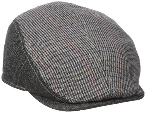 black wool driving cap