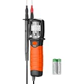 BTMETER Digital Pen Multimeter AC DC 600V Voltmeter, 60M Ohm Resistance Meter, with Backlit Screen, Continuity Test Auto Power Off Electric DMM Tester BT-38B