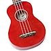 Hola! Music Soprano Ukulele, 21 Inch Ukelele Kit Bundle with Canvas Tote Bag, Strap and Picks, Free Online Lesson, Color Series, Red