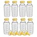Medela Breastmilk Collection Storage Feeding Bottle with Lids-8 Pack (8 Bottles, 8 Lids & 4 Nipples+Rings)