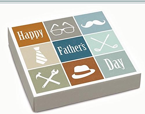 Sugar Free Happy Father's Day Assorted Chocolate Gift box - made by Diabetic Candy and friendly perfect for Dad on Father's Day
