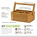 Totally Bamboo Lattice Flatware Caddy with Handle